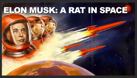 ELON MUSK: A RAT IN SPACE #PaloAltoMafia  Elon Musk Corruption And Crappy Engineering Make Tesla Cars So Unsafe 
Keywords: Rare Earth Mines Of Afghanistan, New America Foundation Corruption, Obama, Obama Campaign Finance, Obama FEC violations, Palo Alto Mafia, Paypal Mafia, Pelosi Corruption, Political bribes, Political Insider,  Eric Schmidts Sex Penthouse, SEC Investigation